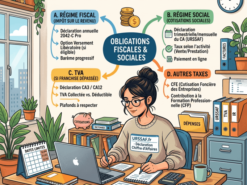 Obligations déclaratives des micro-entreprises : Cadre juridique et&nbsp;fiscalité